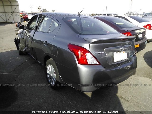 3N1CN7AP0GL857518 - 2016 NISSAN VERSA S/S PLUS/SV/SL GRAY photo 3