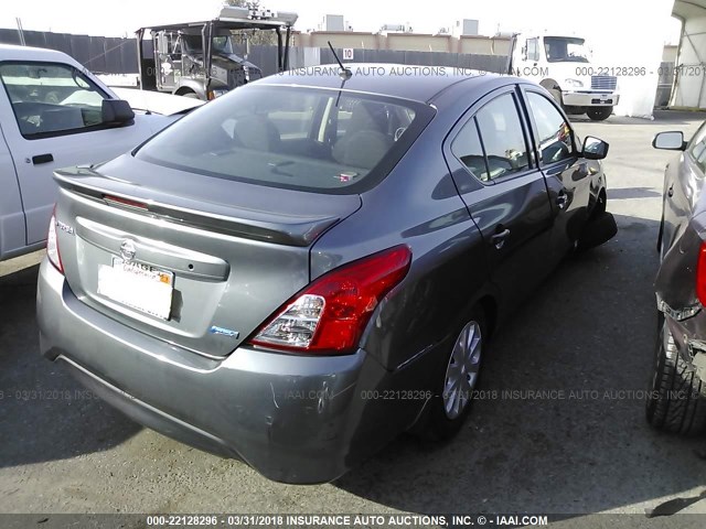 3N1CN7AP0GL857518 - 2016 NISSAN VERSA S/S PLUS/SV/SL GRAY photo 4