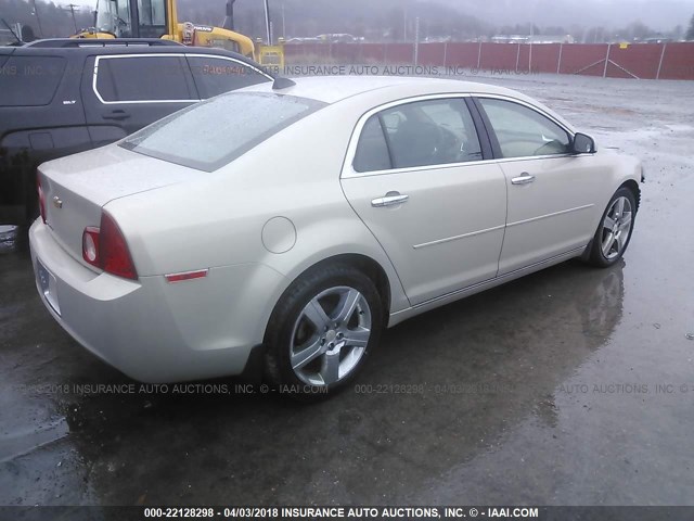 1G1ZC5E04CF214648 - 2012 CHEVROLET MALIBU 1LT TAN photo 4