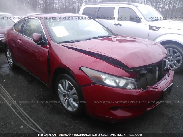 1HGCS1B88AA001491 - 2010 HONDA ACCORD EXL RED photo 1