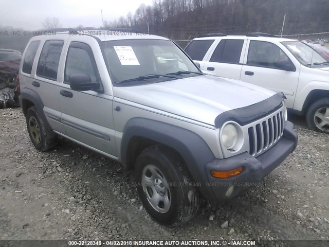 1J4GL48K43W547528 - 2003 JEEP LIBERTY SPORT/FREEDOM SILVER photo 1