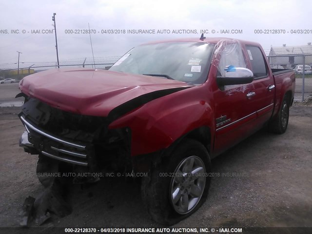 3GTP1VE02CG179272 - 2012 GMC SIERRA C1500 SLE RED photo 2