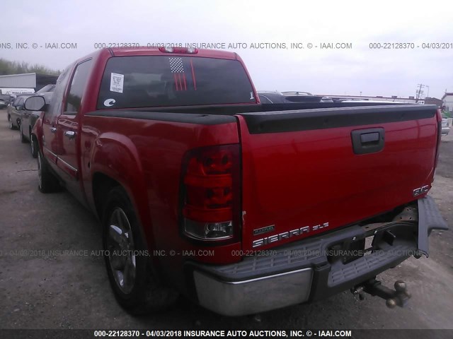 3GTP1VE02CG179272 - 2012 GMC SIERRA C1500 SLE RED photo 3