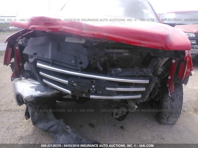 3GTP1VE02CG179272 - 2012 GMC SIERRA C1500 SLE RED photo 6