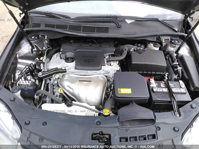 4T1BF1FKXFU898545 - 2015 TOYOTA CAMRY LE/XLE/SE/XSE ნაცრისფერი ფოტო 10