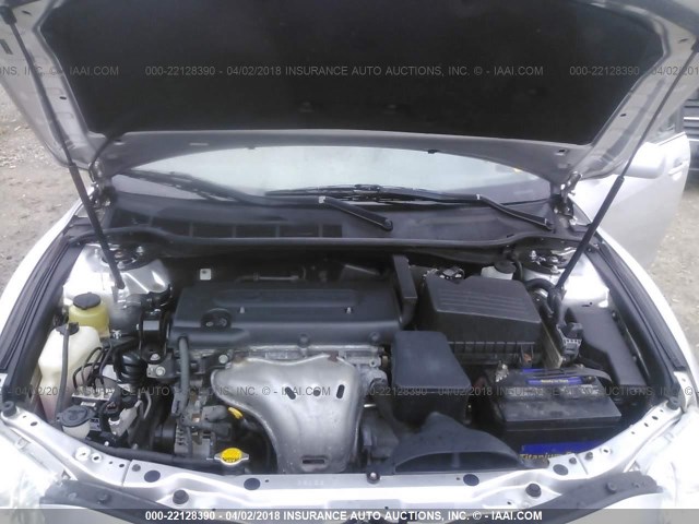 4T1BE46KX9U310989 - 2009 TOYOTA CAMRY SE/LE/XLE SILVER photo 10