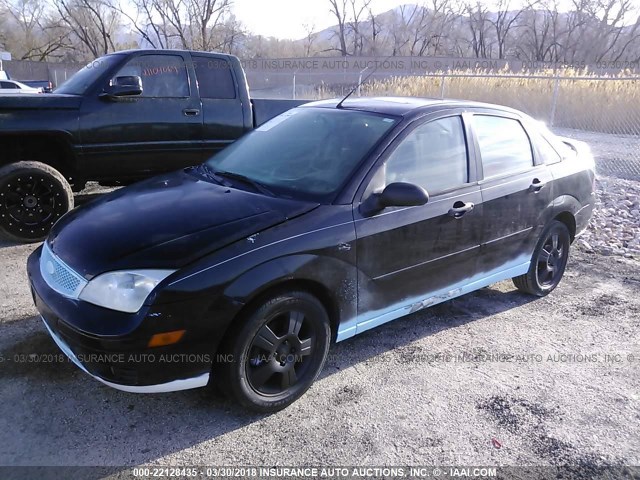 1FAHP34N37W145407 - 2007 FORD FOCUS ZX4/S/SE/SES BLACK photo 2