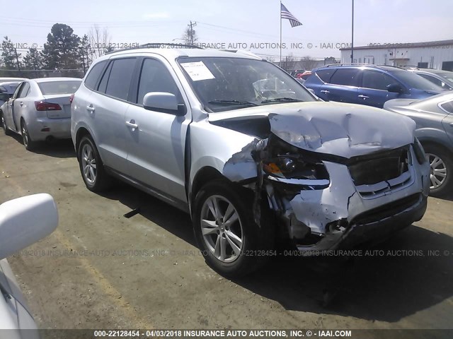 5NMSH4AG0AH393973 - 2010 HYUNDAI SANTA FE SE SILVER photo 1