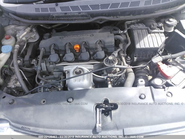 2HGFA169X8H355978 - 2008 HONDA CIVIC EXL GRAY photo 10