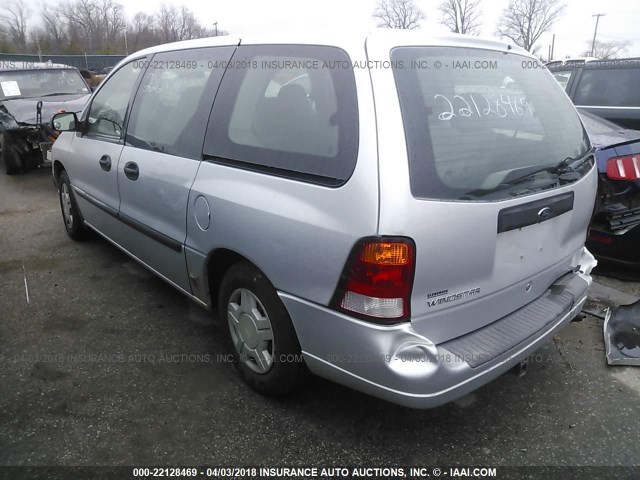 2FMZA50473BB91452 - 2003 FORD WINDSTAR WAGON SILVER photo 3