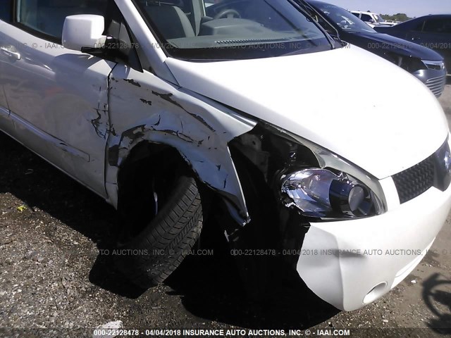 5N1BV28U45N115901 - 2005 NISSAN QUEST S/SE/SL WHITE photo 6