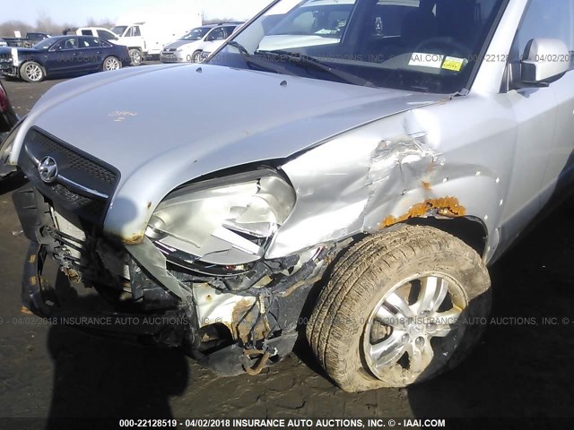 KM8JN72D87U685524 - 2007 HYUNDAI TUCSON SE/LIMITED SILVER photo 6