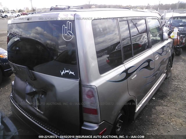 JTLKT324350219600 - 2005 TOYOTA SCION XB ნაცრისფერი ფოტო 4