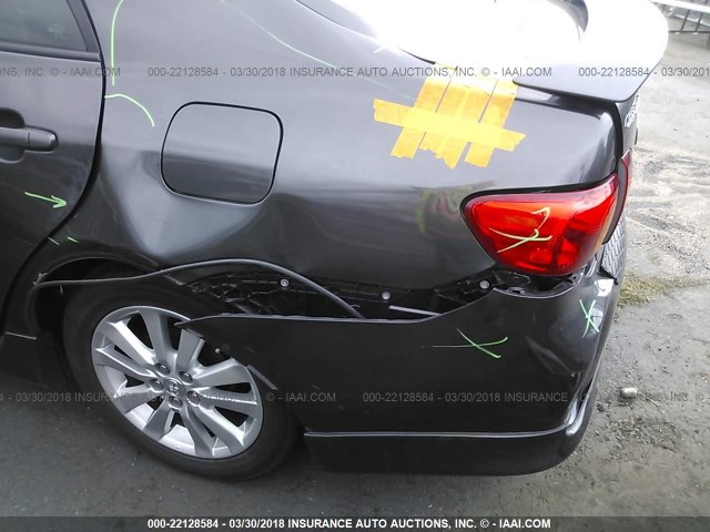 1NXBU40E69Z017497 - 2009 TOYOTA COROLLA S/LE/XLE GRAY photo 6