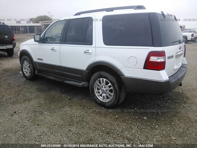 1FMFU16507LA60016 - 2007 FORD EXPEDITION XLT 白色 照片 3