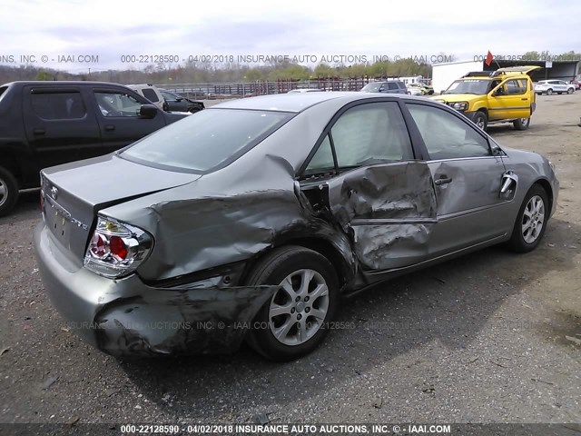 4T1BE30K65U639332 - 2005 TOYOTA CAMRY LE/XLE/SE ვერცხლისფერი ფოტო 4