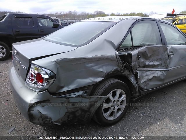 4T1BE30K65U639332 - 2005 TOYOTA CAMRY LE/XLE/SE ვერცხლისფერი ფოტო 6