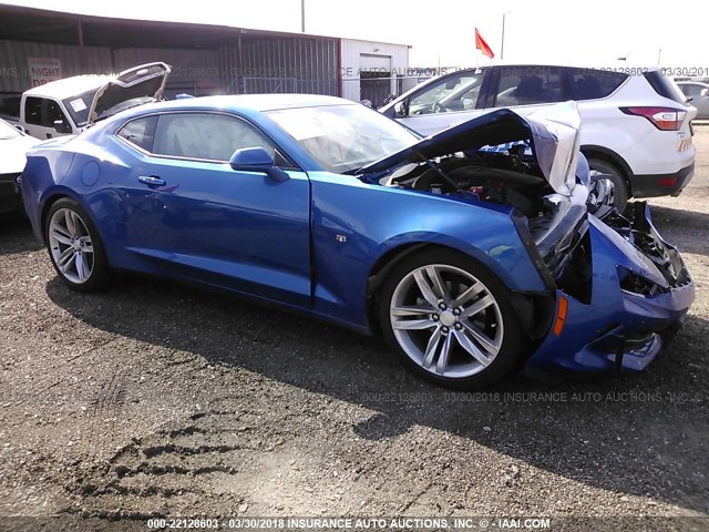 1G1FC1RS8H0185639 - 2017 CHEVROLET CAMARO LT Azul foto 1