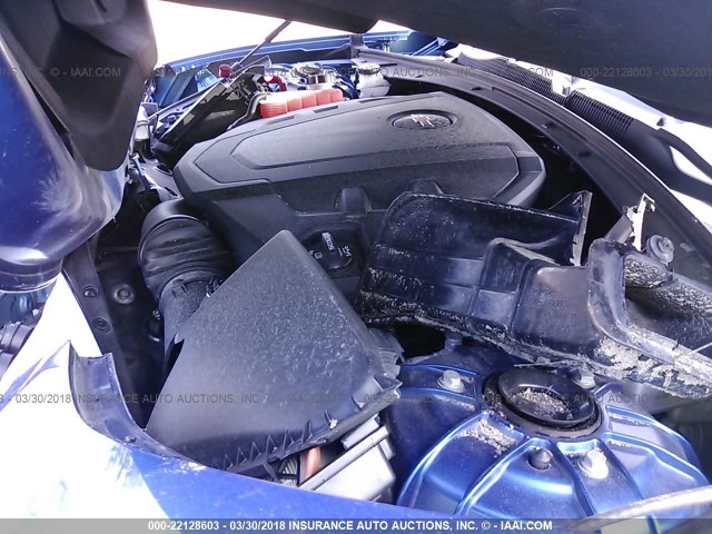 1G1FC1RS8H0185639 - 2017 CHEVROLET CAMARO LT Azul foto 10