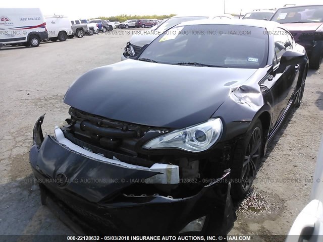 JF1ZNAA17D2707652 - 2013 TOYOTA SCION FR-S შავი ფოტო 2