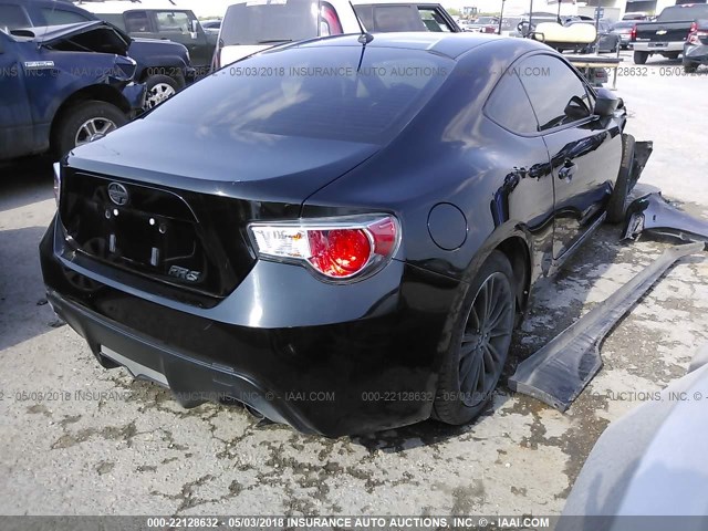 JF1ZNAA17D2707652 - 2013 TOYOTA SCION FR-S შავი ფოტო 4