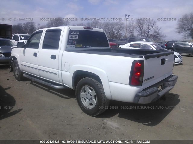 2GCEK13T061194490 - 2006 CHEVROLET SILVERADO K1500 WHITE photo 3