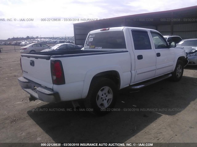 2GCEK13T061194490 - 2006 CHEVROLET SILVERADO K1500 WHITE photo 4