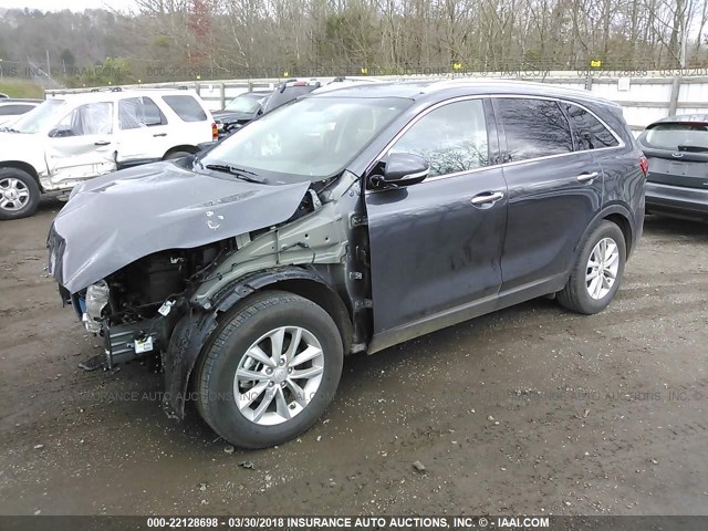 5XYPG4A55HG291788 - 2017 KIA SORENTO LX/L BLACK photo 2