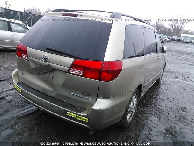 5TDZA22C54S123237 - 2004 TOYOTA SIENNA XLE/XLE LIMITED GOLD photo 4