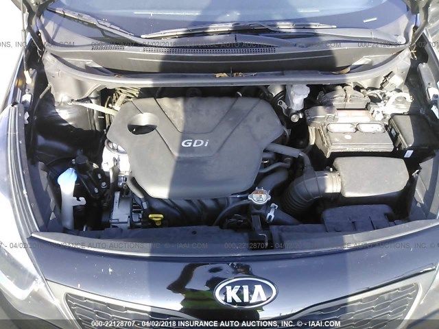 KNADM4A34F6462456 - 2015 KIA RIO LX BLACK photo 10