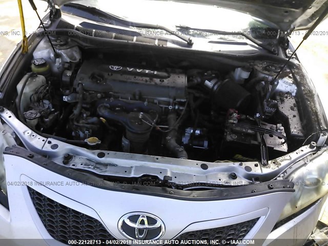 4T1BE46K59U876252 - 2009 TOYOTA CAMRY SE/LE/XLE SILVER photo 10
