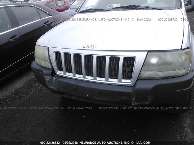 1J4GW48S64C425215 - 2004 JEEP GRAND CHEROKEE LAREDO/COLUMBIA/FREEDOM SILVER photo 6