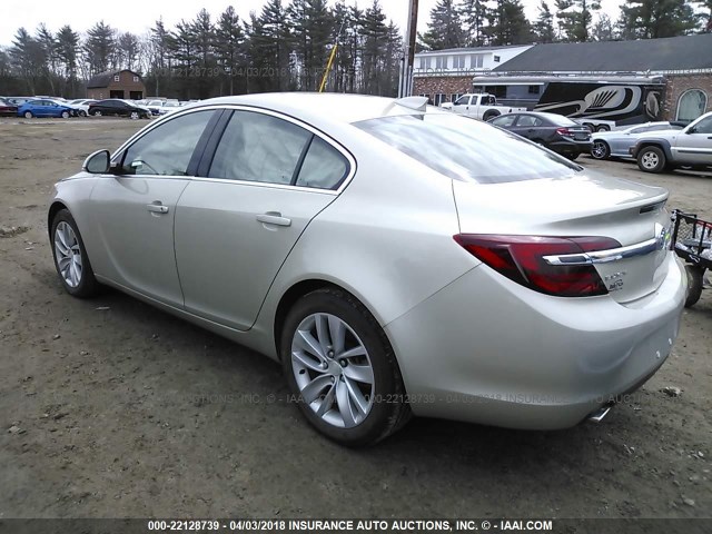 2G4GL5EX1F9186487 - 2015 BUICK REGAL CREAM photo 3