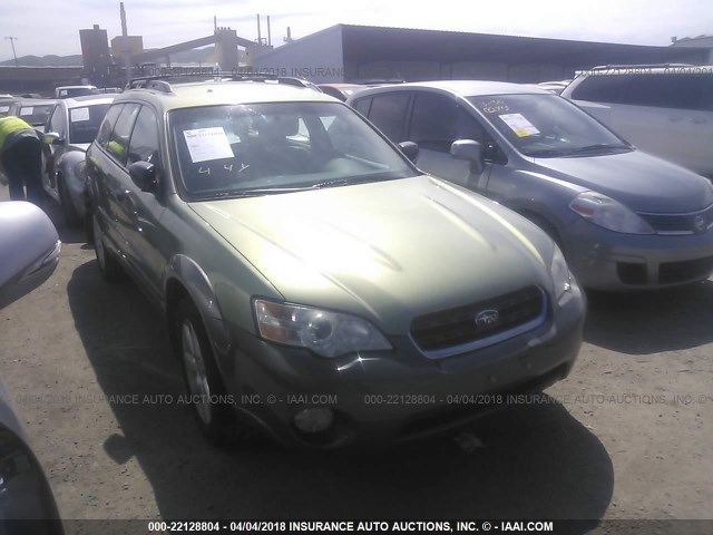 4S4BP61C477303781 - 2007 SUBARU LEGACY OUTBACK 2.5I GREEN photo 1