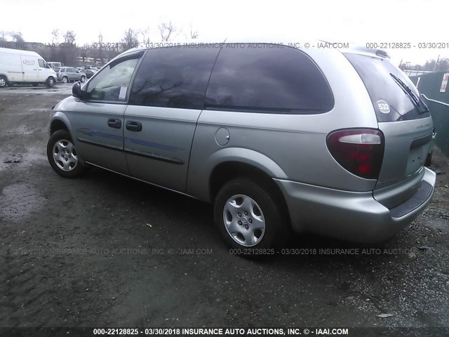 1D4GP24343B131101 - 2003 DODGE GRAND CARAVAN SE SILVER photo 3