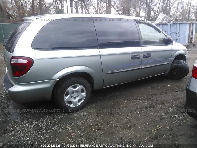 1D4GP24343B131101 - 2003 DODGE GRAND CARAVAN SE SILVER photo 4