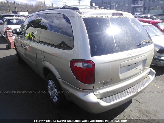 2D4GP24R25R223686 - 2005 DODGE GRAND CARAVAN SE TAN photo 3