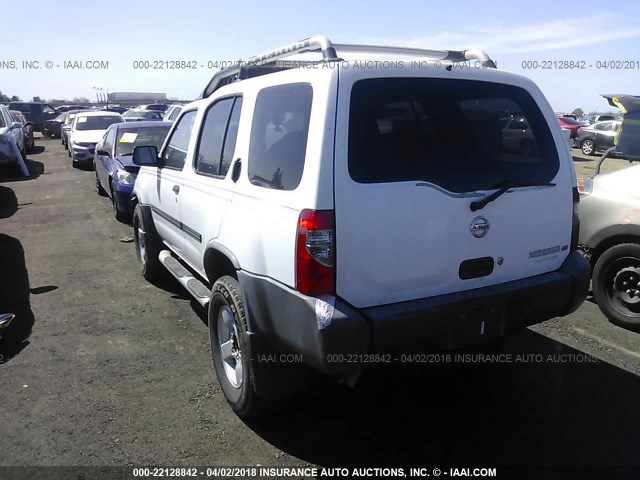 5N1ED28T74C605718 - 2004 NISSAN XTERRA XE/SE WHITE photo 3