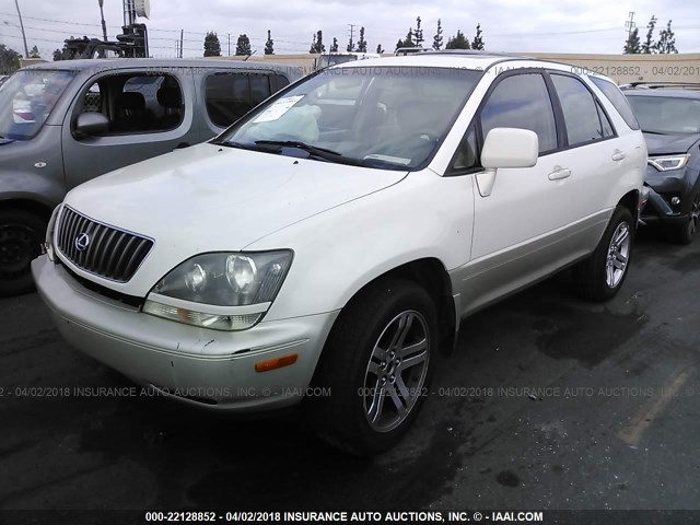 JT6HF10U1X0034928 - 1999 LEXUS RX 300 WHITE photo 2