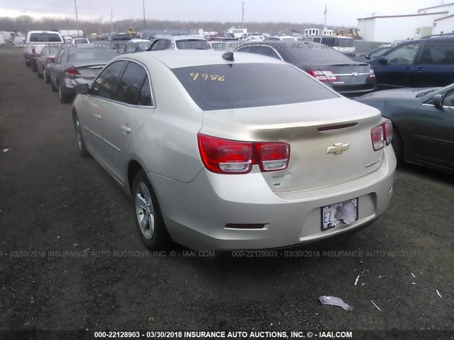 1G11B5SL8FF345102 - 2015 CHEVROLET MALIBU LS 金色 照片 3