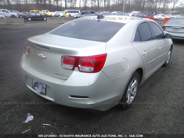 1G11B5SL8FF345102 - 2015 CHEVROLET MALIBU LS 金色 照片 4