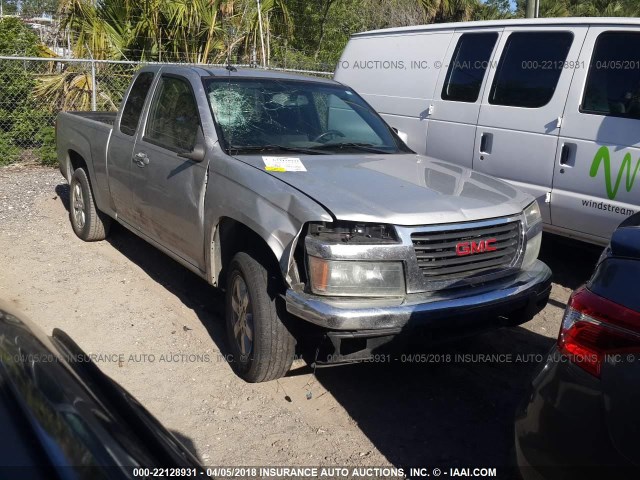 1GTESCD93A8127628 - 2010 GMC CANYON SLE SILVER photo 1