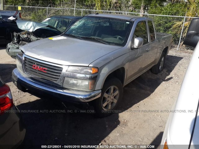 1GTESCD93A8127628 - 2010 GMC CANYON SLE SILVER photo 2