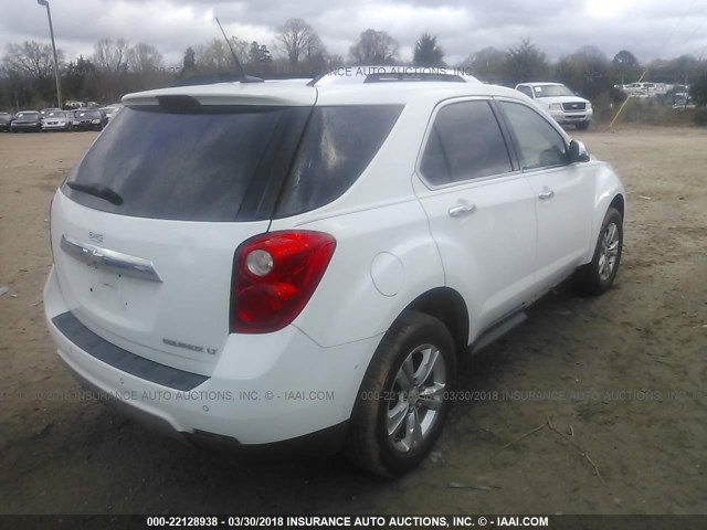 2CNALPEC3B6236090 - 2011 CHEVROLET EQUINOX LT WHITE photo 4