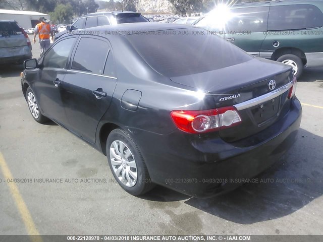 5YFBU4EE9DP087885 - 2013 TOYOTA COROLLA S/LE BLACK photo 3