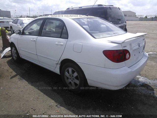 JTDBR32E230020568 - 2003 TOYOTA COROLLA CE/LE WHITE photo 3