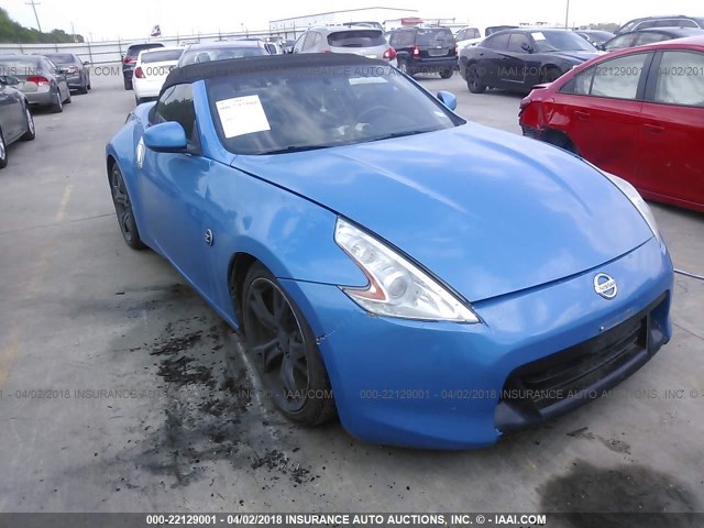 JN1AZ4FH5AM304758 - 2010 NISSAN 370Z BLUE photo 1