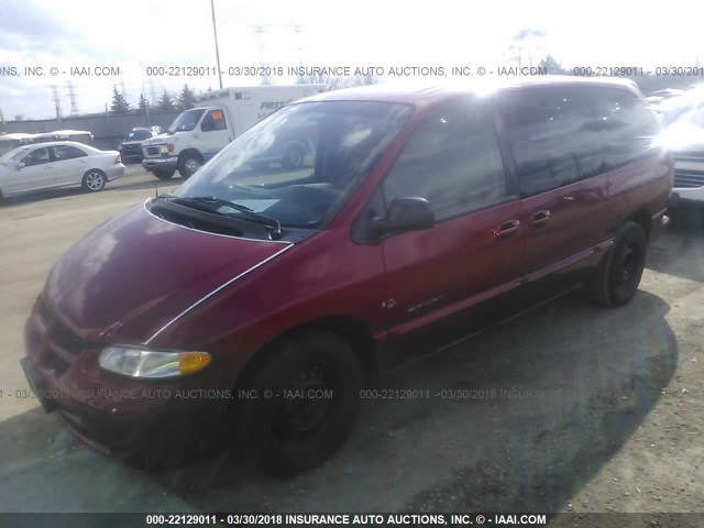 2B4GP44G6YR570303 - 2000 DODGE GRAND CARAVAN SE/SPORT RED photo 2