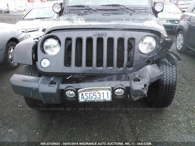 1C4HJWEG8EL322240 - 2014 JEEP WRANGLER UNLIMITED SAHARA შავი ფოტო 6