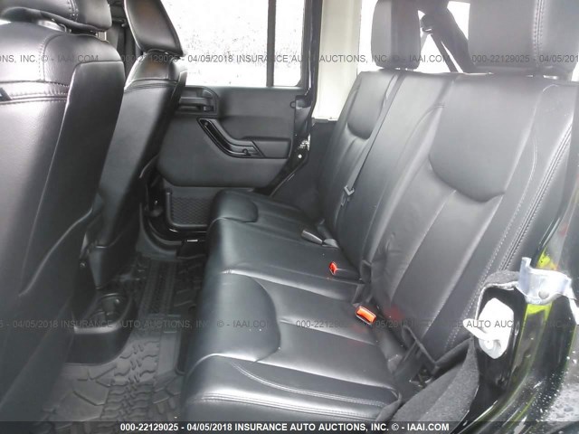 1C4HJWEG8EL322240 - 2014 JEEP WRANGLER UNLIMITED SAHARA შავი ფოტო 8